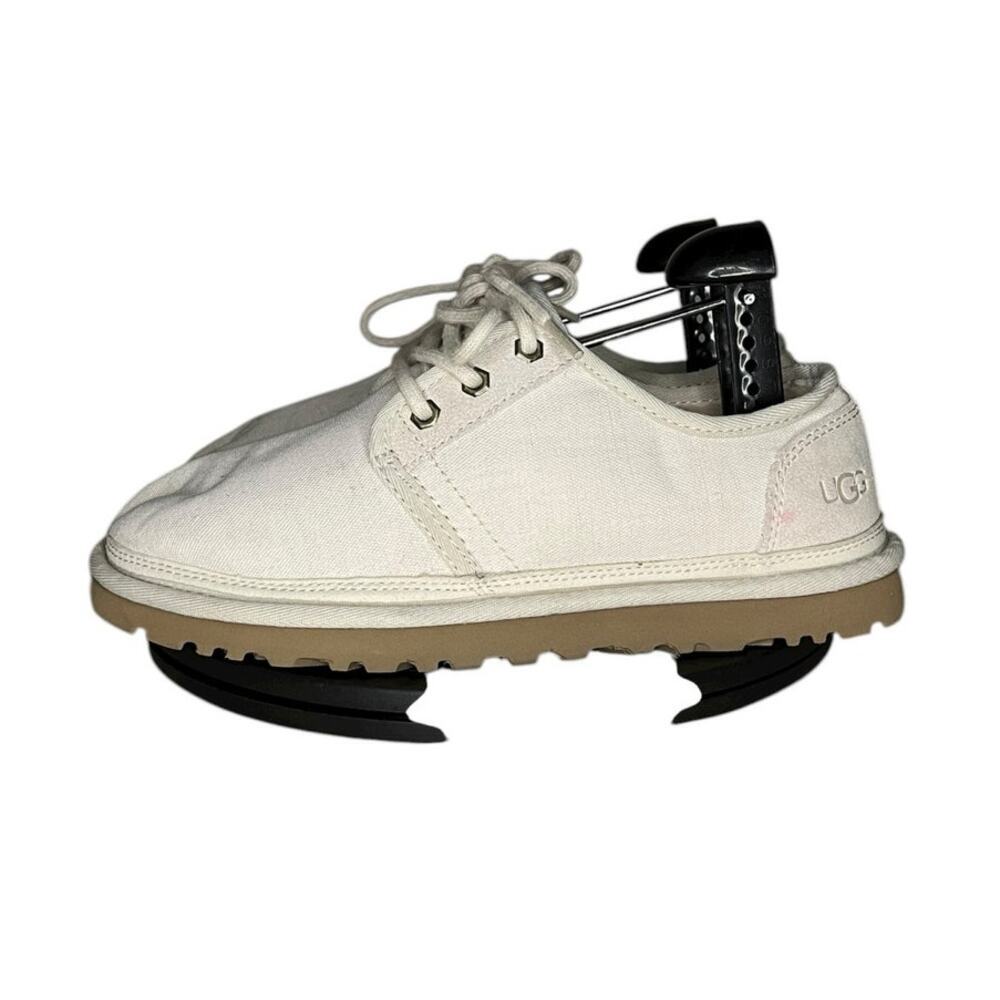 Mens UGG Australia Neumel Low Canvas Shoes‎ Size 6 Tan Brown